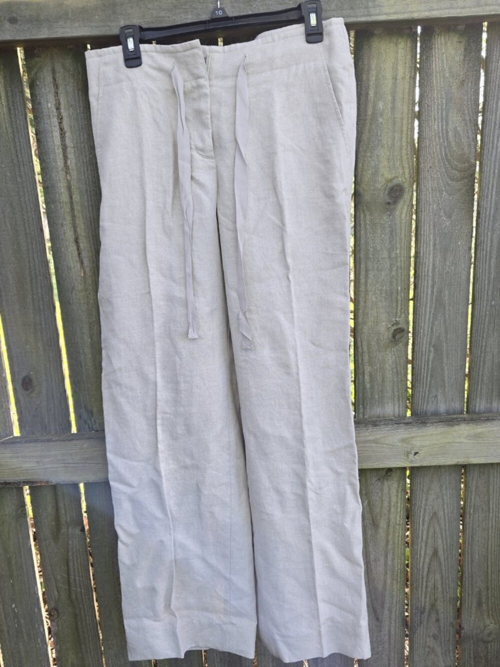 100% Linen Wide Leg Women's Slacks - NEW